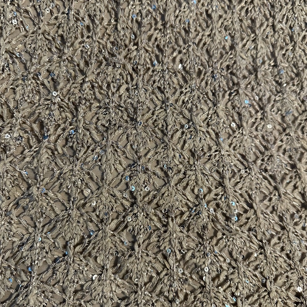 Maurices Crochet Sweater with Chiffon Lining - Picture 2 of 5